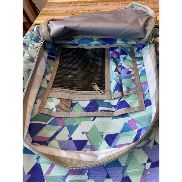 LL Bean Big Kids Fresh Mint Prism Deluxe Bookbag 37L Backpack Monogram VICTORIA - Picture 9 of 11